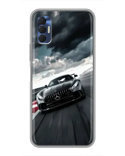 Чохол для TECNO Spark 8P з картинкою «Гоночний Mercedes AMG»