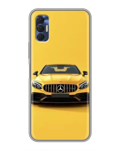 Чохол для TECNO Spark 8P з картинкою «Жовтий Mercedes GT»