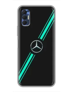 Чохол для TECNO Spark 8P з картинкою «Спортивні лінії Mercedes»