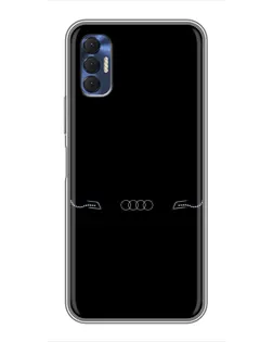Чохол для TECNO Spark 8P з картинкою «Audi — світловий підпис»