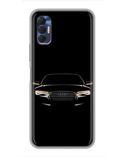 Чохол для TECNO Spark 8P з картинкою «Audi — нічний контур»