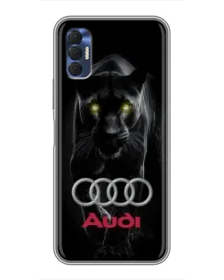 Чохол для TECNO Spark 8P з картинкою «Пантера та Audi»