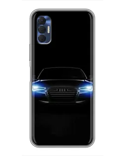 Чохол для TECNO Spark 8P з картинкою «Audi в неоні»