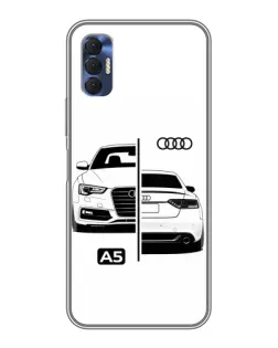 Чохол для TECNO Spark 8P з картинкою «Audi — контрастний дизайн»