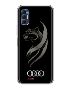 Чохол для TECNO Spark 8P з картинкою «Графіка — пантера та Audi»