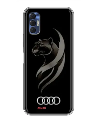 Чохол для TECNO Spark 8P з картинкою «Графіка — пантера та Audi»