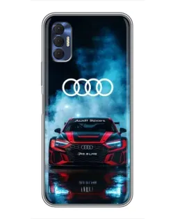 Чохол для TECNO Spark 8P з картинкою «Audi Sport — неон»