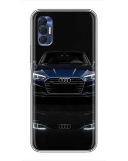 Чохол для TECNO Spark 8P з картинкою «Audi — нічне відображення»