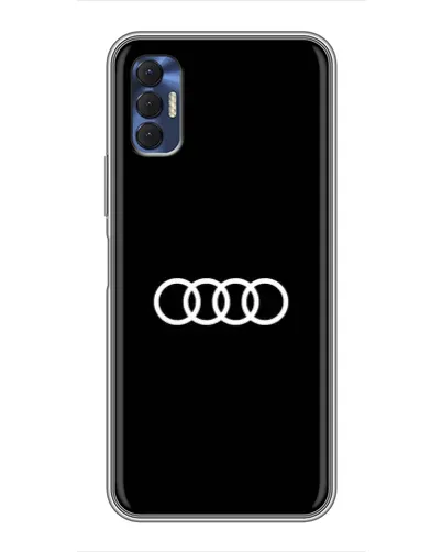 Чохол для TECNO Spark 8P з картинкою «Audi White Logo»