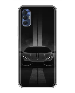 Чохол для TECNO Spark 8P з картинкою «Lamborghini симетрія доріг»