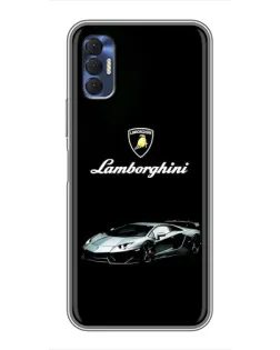 Чохол для TECNO Spark 8P з картинкою «Логотип Lamborghini класика»