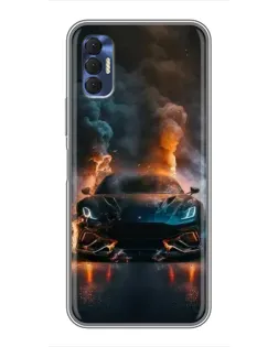 Чохол для TECNO Spark 8P з картинкою «Lamborghini димна естетика»