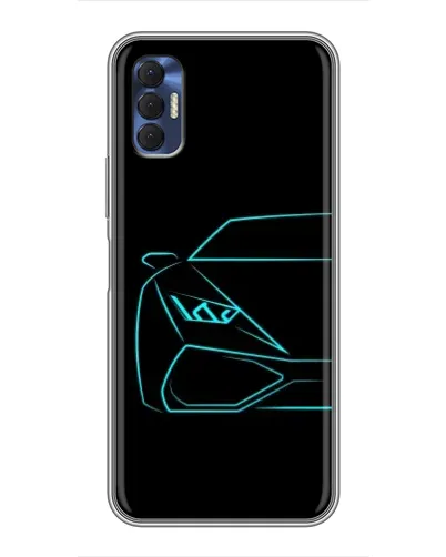 Чохол для TECNO Spark 8P з картинкою «Блакитний силует Lamborghini» Чохол для TECNO Spark 8P з картинкою «Блакитний силует Lamborghini»