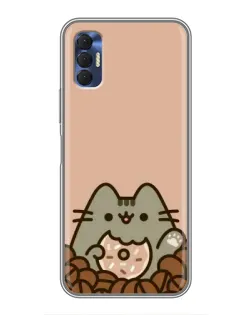 Чохол для TECNO Spark 8P з картинкою «Кавовий Пушин»
