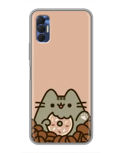 Чохол для TECNO Spark 8P з картинкою «Кавовий Пушин»