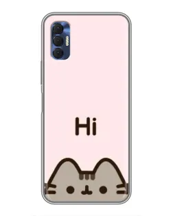 Чохол для TECNO Spark 8P з картинкою «Пушин каже Hi»