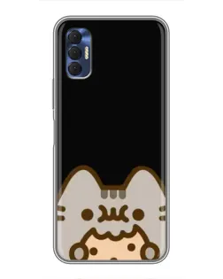 Чохол для TECNO Spark 8P з картинкою «Пушин на чорному»