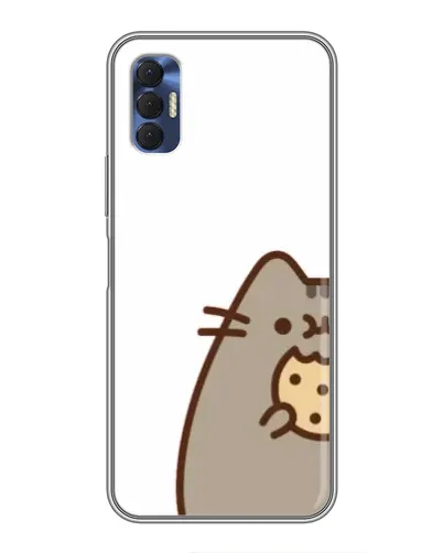 Чохол для TECNO Spark 8P з картинкою «Пушин з печивом»
