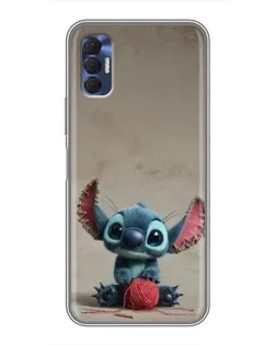 Чехол для TECNO Spark 8P с картинкой «Стич на коричневом фоне» Чехол для TECNO Spark 8P с картинкой «Стич на коричневом фоне»