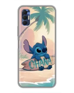 Чехол для TECNO Spark 8P с картинкой «Стич на серфе» Чехол для TECNO Spark 8P с картинкой «Стич на серфе»