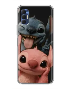 Чехол для TECNO Spark 8P с картинкой «Стич и Ангел» Чехол для TECNO Spark 8P с картинкой «Стич и Ангел»