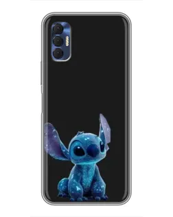 Чехол для TECNO Spark 8P с картинкой «Стич на черном» Чехол для TECNO Spark 8P с картинкой «Стич на черном»