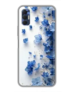 Чохол для TECNO Spark 8P з картинкою «Блакитний квітковий каскад» Чохол для TECNO Spark 8P з картинкою «Блакитний квітковий каскад»