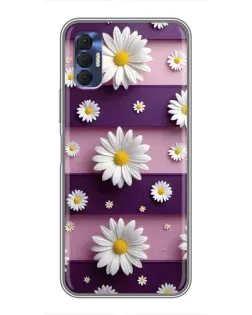 Чохол для TECNO Spark 8P з картинкою «Ромашки на фіолетовому» Чохол для TECNO Spark 8P з картинкою «Ромашки на фіолетовому»