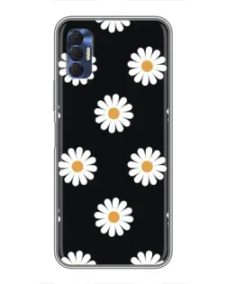 Чохол для TECNO Spark 8P з картинкою «Ромашки на чорному» Чохол для TECNO Spark 8P з картинкою «Ромашки на чорному»