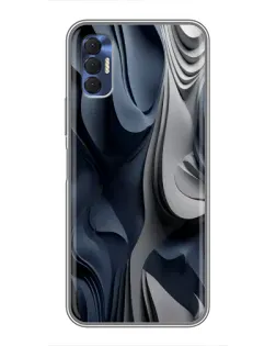 Чохол для TECNO Spark 8P з картинкою «Об'ємні сині складки» Чохол для TECNO Spark 8P з картинкою «Об'ємні сині складки»