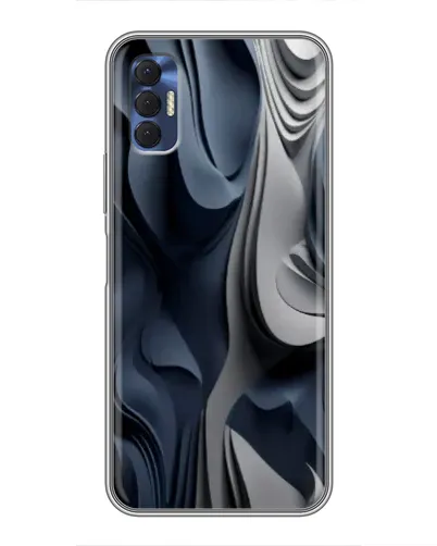 Чохол для TECNO Spark 8P з картинкою «Об'ємні сині складки» Чохол для TECNO Spark 8P з картинкою «Об'ємні сині складки»