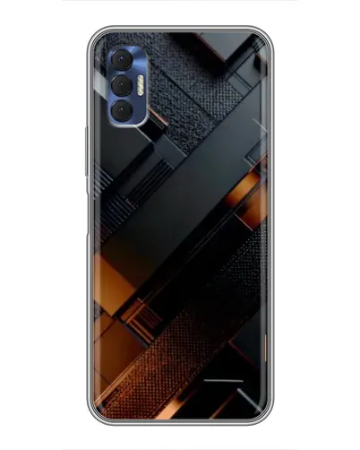 Чохол для TECNO Spark 8P з картинкою «Чорні геометричні блоки» Чохол для TECNO Spark 8P з картинкою «Чорні геометричні блоки»