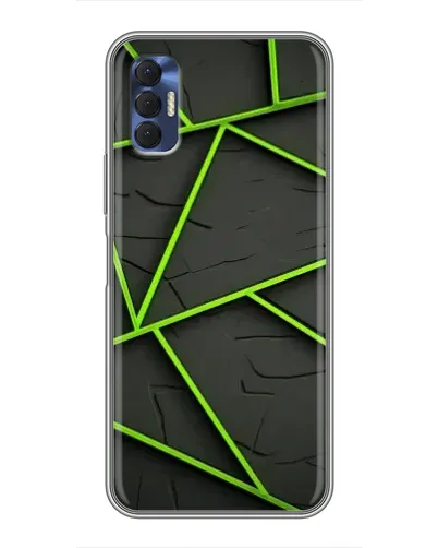 Чохол для TECNO Spark 8P з картинкою «Зелені геометричні лінії» Чохол для TECNO Spark 8P з картинкою «Зелені геометричні лінії»