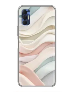 Чохол для TECNO Spark 8P з картинкою «Пастельні ніжні хвилі»