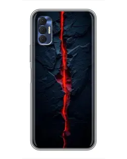 Чохол для TECNO Spark 8P з картинкою «Червона лавова тріщина»