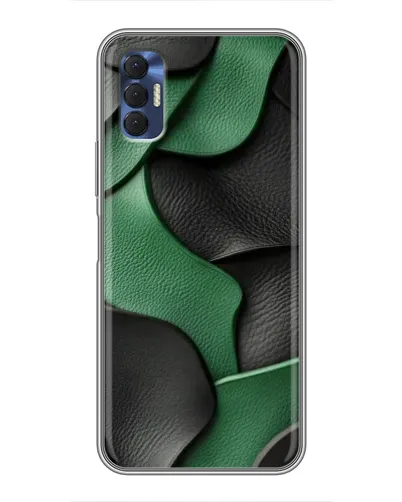 Чохол для TECNO Spark 8P з картинкою «Зелені шкіряні хвилі» Чохол для TECNO Spark 8P з картинкою «Зелені шкіряні хвилі»