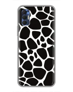 Чохол для TECNO Spark 8P з картинкою «Чорно-білий жираф»