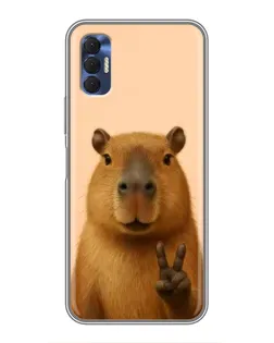 Чехол для TECNO Spark 8P с картинкой «Капибара виктория» Чехол для TECNO Spark 8P с картинкой «Капибара виктория»