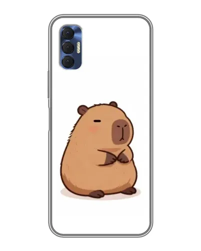 Чехол для TECNO Spark 8P с картинкой «Толстенькая капибара»