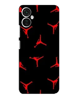 Чохол для TECNO Spark 9 Pro з картинкою «Jordan Red Pattern» Чохол для TECNO Spark 9 Pro з картинкою «Jordan Red Pattern»