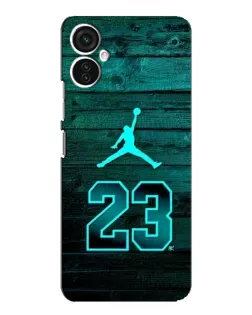 Чехол для TECNO Spark 9 Pro с картинкой «Jordan Cyan 23»