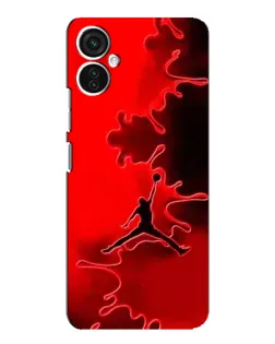 Чехол для TECNO Spark 9 Pro с картинкой «Jordan Red Smoke»