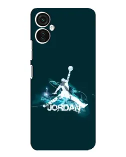 Чехол для TECNO Spark 9 Pro с картинкой «Jordan Blue Fire»