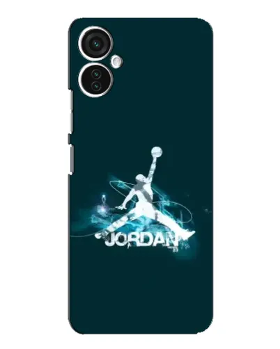 Чехол для TECNO Spark 9 Pro с картинкой «Jordan Blue Fire»