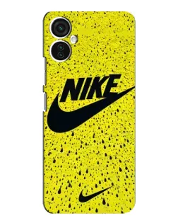 Чехол для TECNO Spark 9 Pro с картинкой «Желтый текстурный Nike»