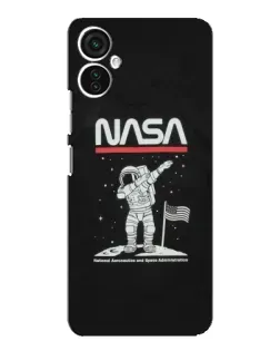 Чехол для TECNO Spark 9 Pro с картинкой «NASA — шагаем по Луне»