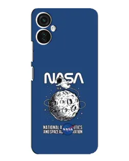 Чехол для TECNO Spark 9 Pro с картинкой «NASA — лунная миссия»