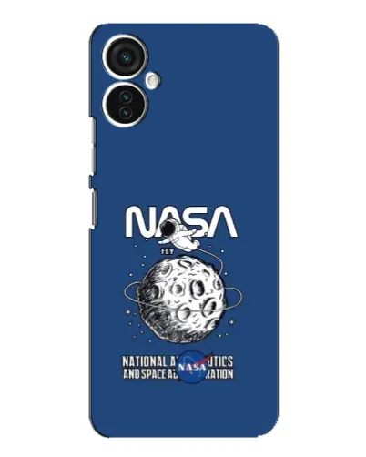 Чехол для TECNO Spark 9 Pro с картинкой «NASA — лунная миссия»