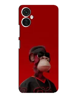 Чохол для TECNO Spark 9 Pro з картинкою «Bored Ape в червоному»
