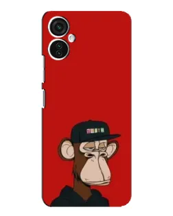 Чохол для TECNO Spark 9 Pro з картинкою «Bored Ape — червоний фон»